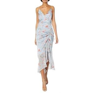 ASTR Mariah Floral Midi Dress Size Medium
